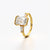 Bezel Set Emerald Cut & Baguette Ring