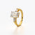 Emerald Cut Ring with Tapered Baguettes