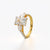Radiant Cut Trilogy Pave Ring