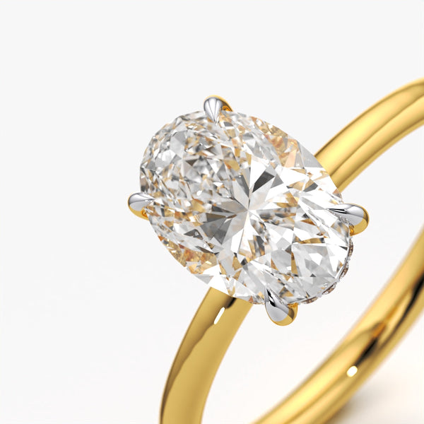 Classic Oval Solitaire Ring