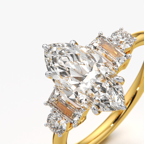Marquise & Baguette Vintage Ring
