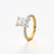 Modern Radiant Solitaire Ring