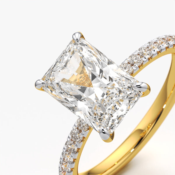 Modern Radiant Solitaire Ring