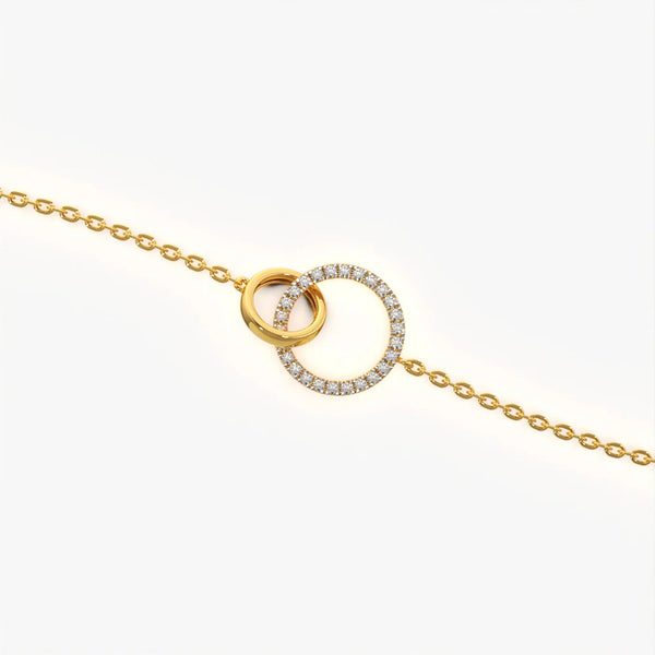 Interlocking Pavé Circle Bracelet