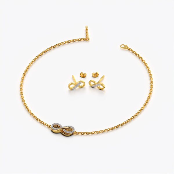 Forever Infinity 18K Gold Vermeil Set