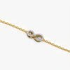 Pave Twisted Infinity Bracelet