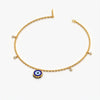 Enamel Evil Eye Station Bracelet