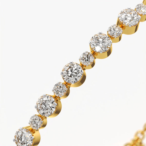 Alternating Round Crystal Bracelet