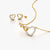 Sparkling Infinity Heart Pendant Set