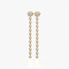 Linear Tennis Drop Earrings