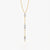 Linear Crystal Drop Necklace
