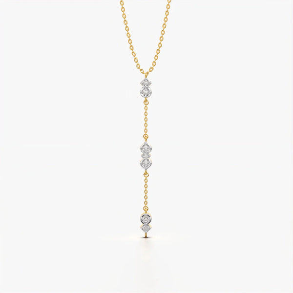 Linear Crystal Drop Necklace