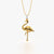 Golden Flamingo Necklace