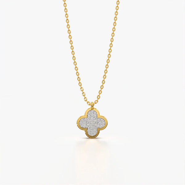 Pave Clover Necklace