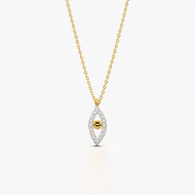 Crystal Marquise Eye Necklace