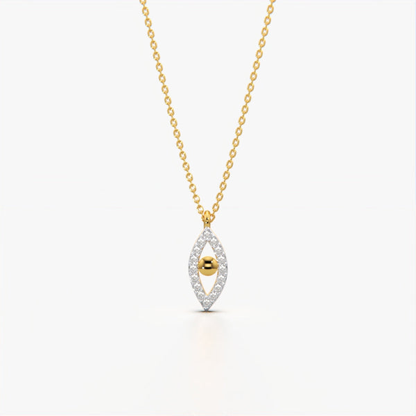 Crystal Marquise Eye Necklace