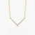 Crystal V-Curve Necklace