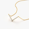 Crystal V-Curve Necklace