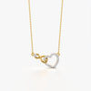 Interlocking Infinity Heart Necklace