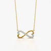 Infinity Heart Twist Necklace