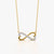 Infinity Heart Twist Necklace