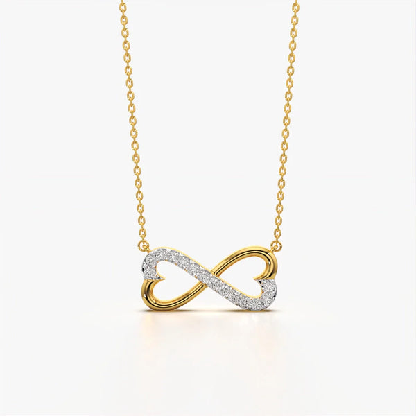 Infinity Heart Twist Necklace
