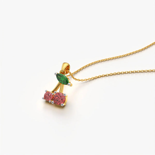 Sweet Cherry Crystal Necklace