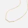 Sleek Pave Chevron Necklace