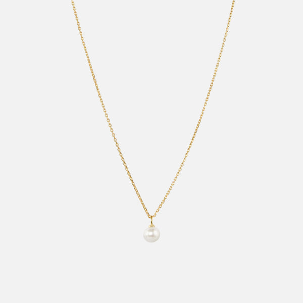 Minimal Pearl Drop Necklace