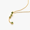 Emerald Green Y-Drop Necklace