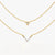 Geometric Layered Triangle & V Necklace