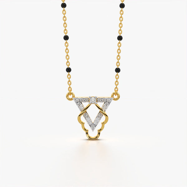 Geometric Interlock Modern Mangalsutra