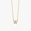 Classic Round Solitaire Necklace