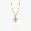 Solitaire Heart Necklace
