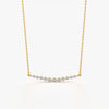 Crystal Curve Bar Necklace