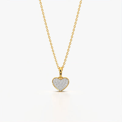 Classic Pave Heart Necklace