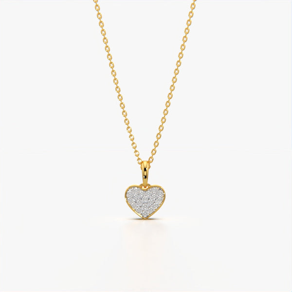 Classic Pave Heart Necklace
