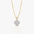 Radiant Pave Heart Necklace
