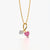Pink Heart Duo Necklace