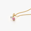 Pink Heart Duo Necklace