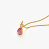 Pink Teardrop Accent Pendant