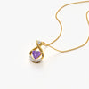 Purple Heart Twist Pendant Necklace