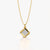 Geometric Pave Square Necklace