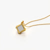 Geometric Pave Square Necklace