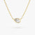 Minimal Bezel Teardrop Necklace