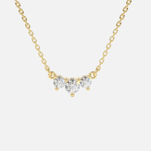 Petite Trio Arc Necklace