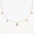 Sparkling Mixed Shape Drop Necklace