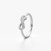 Diamond Encrusted Infinity Ring