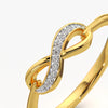 Diamond Encrusted Infinity Ring