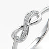 Diamond Encrusted Infinity Ring